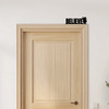 Door Topper Believe Santa Christmas Decor Various Colours Decorative Sign