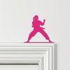 Door Topper Karate Fighter Woman Various Colours Top Of Door Frame Decor Sign