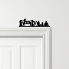 Door Topper Love Heart Bird Family Of Three 1 Girl Various Colours Decor Sign