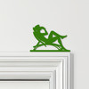 Door Topper Man Relaxing Sun lounger Various Colours Top Of Door Decorative Sign