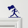 Door Topper Man Running With Flag Various Colours Top Of Door Frame Decor Sign