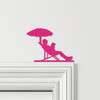 Door Topper Man Sunbathing Various Colours Top Of Door Frame Decorative Sign
