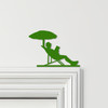 Door Topper Man Sunbathing Various Colours Top Of Door Frame Decorative Sign