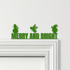 Door Topper Merry And Bright Christmas Decor Various Colours Frame Decor Sign