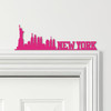 Door Topper New York Lettering & Skyline Various Colours Decorative Sign