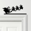 Door Topper Santa's Sleigh Christmas Decor Various Colours Frame Decor Sign