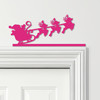 Door Topper Santa's Sleigh Christmas Decor Various Colours Frame Decor Sign