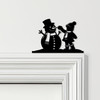 Door Topper Snowman Child Christmas Decor Various Colours Decorative Sign