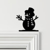 Door Topper Snowman Smiling Christmas Decor Various Colours Frame Decor Sign