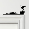 Door Topper Swimming & Diver Various Colours Top Of Door Frame Decorative Sign