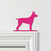 Door Topper Toy Fox Terrier Dog Various Colours Top Of Door Frame Decor Sign