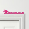 Door Topper Trick Or Treat Cute Bat Halloween Decor Various Colours Decor Sign