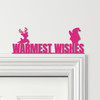 Door Topper Warmest Wishes Christmas Decor Various Colours Frame Decor Sign