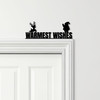 Door Topper Warmest Wishes Christmas Decor Various Colours Frame Decor Sign