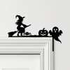 Door Topper Witch Broom Pumpkin Ghost Halloween Decor Various Colours Decor Sign