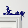 Door Topper Witch Broom Pumpkin Ghost Halloween Decor Various Colours Decor Sign