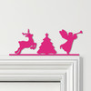 Door Topper Christmas Decor Angel Tree Various Colours Decorative Sign