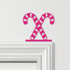 Door Topper Christmas Decor Candy Canes Various Colours Decorative Sign