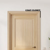 Door Topper Coat Closet Hallway Decor Various Colours Decorative Sign