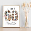 Photo Collage 60th Birthday Custom Gift For Her 18-Photo 60 Print Or Canvas Photo Collage 60th Birthday Custom Gift For Her 18-Photo 60 Print Or Canvas