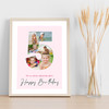 Photo Collage 6-Photo 5th Birthday Gift For Girls Kids Pink Print Or Canvas