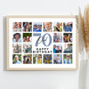 Photo Collage 70th Birthday Gift For Dad 20-Photo Landscape Print Or Canvas