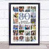 Photo Collage 80th Birthday Custom Gift For Fiancé 20-Photo Print Or Canvas Photo Collage 80th Birthday Custom Gift For Fiancé 20-Photo Print Or Canvas