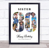 Photo Collage 80th Birthday Custom Gift For Her 16-Photo 80 Print Or Canvas Photo Collage 80th Birthday Custom Gift For Her 16-Photo 80 Print Or Canvas