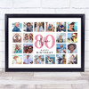Photo Collage 80th Birthday Gift For Nan 20-Photo Landscape Print Or Canvas
