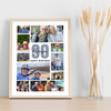 Photo Collage 90th Birthday Custom Gift For Cousin 10-Photo Print Or Canvas