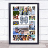 Photo Collage 90th Birthday Custom Gift For Fiancé 10-Photo Print Or Canvas Photo Collage 90th Birthday Custom Gift For Fiancé 10-Photo Print Or Canvas