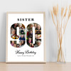 Photo Collage 90th Birthday Custom Gift For Her 16-Photo 90 Print Or Canvas