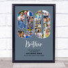 Photo Collage 90th Birthday Custom Gift For Him 16-Photo 90 Print Or Canvas