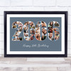 Photo Collage Blue Birthday Gift For Him 34-Photo Year 2006 Print Or Canvas Photo Collage Blue Birthday Gift For Him 34-Photo Year 2006 Print Or Canvas