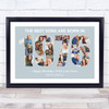 Photo Collage Blue Birthday Gift For Son 22-Photo Year 1976 Print Or Canvas