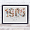 Photo Collage Grey Birthday Gift For Her 22-Photo Year 1985 Print Or Canvas Photo Collage Grey Birthday Gift For Her 22-Photo Year 1985 Print Or Canvas