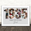 Photo Collage Grey Birthday Gift For Her 24-Photo Year 1935 Print Or Canvas Photo Collage Grey Birthday Gift For Her 24-Photo Year 1935 Print Or Canvas