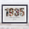 Photo Collage Grey Birthday Gift For Her 24-Photo Year 1935 Print Or Canvas Photo Collage Grey Birthday Gift For Her 24-Photo Year 1935 Print Or Canvas