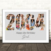 Photo Collage Grey Birthday Gift For Her 35-Photo Year 2004 Print Or Canvas Photo Collage Grey Birthday Gift For Her 35-Photo Year 2004 Print Or Canvas