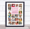 Photo Collage 20-Photo Kids Birthday Custom Gift Girls Pink Print Or Canvas