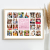 Photo Collage 20-Photo Kids Pink Birthday Custom Gift Girls Print Or Canvas