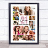 Photo Collage 21st Birthday Custom Gift For Cousin 10-Photo Print Or Canvas