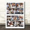 Photo Collage Stag Do Gift 10-Photo Til Hangover Do Us Part Print Or Canvas
