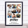 Photo Collage Wedding Anniversary Custom Gift 9-Photo Hubby Print Or Canvas Photo Collage Wedding Anniversary Custom Gift 9-Photo Hubby Print Or Canvas