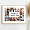 Photo Collage 30th Birthday Gift For Fiancé 22-Photo White Print Or Canvas