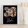 Photo Collage 30th Birthday Gift For Her 18-Photo 30 Black Print Or Canvas