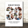 Photo Collage 30th Birthday Gift For Him 18-Photo 30 White Print Or Canvas Photo Collage 30th Birthday Gift For Him 18-Photo 30 White Print Or Canvas