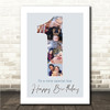 Photo Collage 6-Photo 1st Birthday Gift For Boys Baby Blue Print Or Canvas Photo Collage 6-Photo 1st Birthday Gift For Boys Baby Blue Print Or Canvas