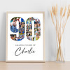 Photo Collage 90th Birthday Gift For Him 16-Photo 90 White Print Or Canvas Photo Collage 90th Birthday Gift For Him 16-Photo 90 White Print Or Canvas