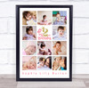 Photo Collage 11-Photo 2nd Birthday Gift For Toddlers Girl Print Or Canvas